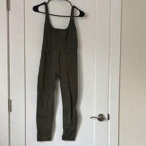 Free People Movement Olive Green Jumpsuit